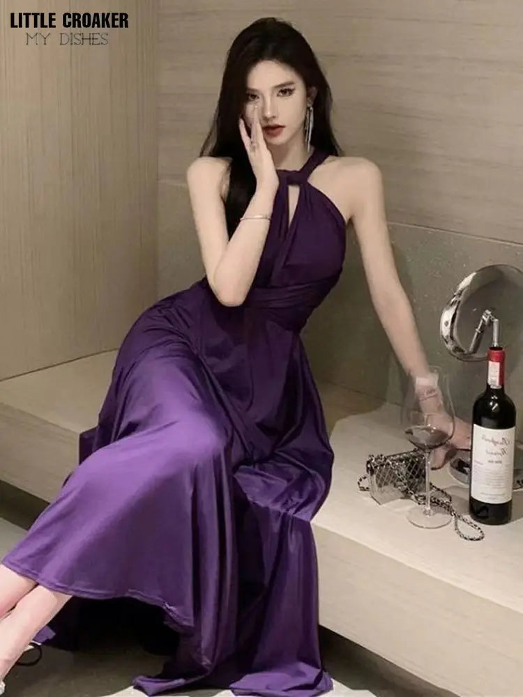 Multiple Ways To Wear Black Green Red Dark Purple Simple Prom Dress Women Sexy Bandage Dresses 2024