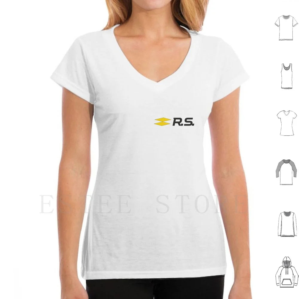 Sport Rs Logo T Shirt Men Cotton 6xl Sport French Megan Rs Chopped Off Sportscar Fun Because Manufacturer Maker Producer