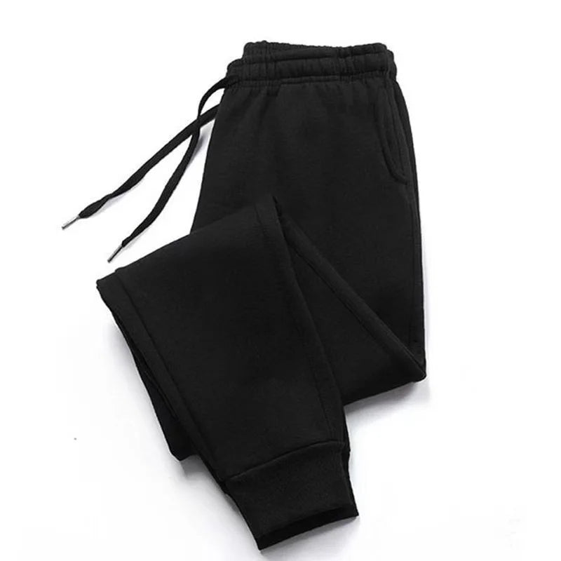 New 2025 Autumn and Winter New Women's Fashion Sports and Leisure Feet Pants Solid Color Cotton Soft Fitness Jogging Pants S-3XL