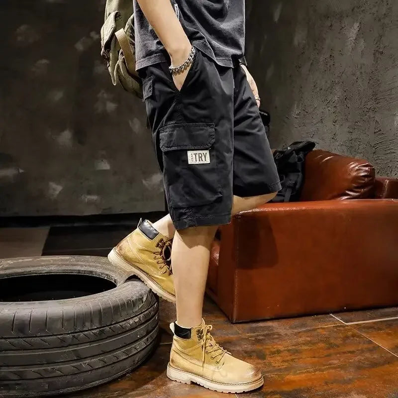 Male Short Pants Baggy Bermuda Loose Half Work Long Men's Cargo Shorts Wide Elegant Wholesale New In Y2k Beautiful Strech